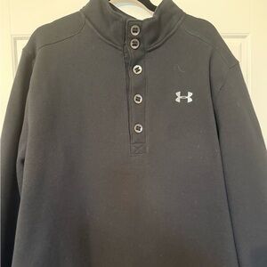 Under Armour Black 1/4 Button Sweater // Sz 3XL